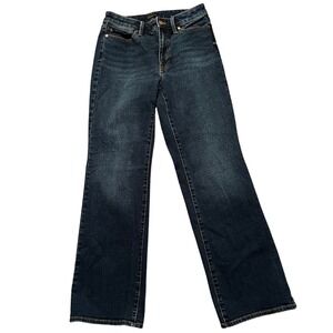 Talbots Barely Boot Jean‎ 6 Curvy Brea Wash Stretch Denim Bootcut Mid Rise